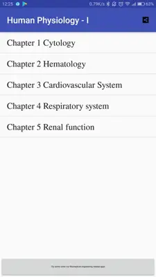 Human Physiology - I android App screenshot 0