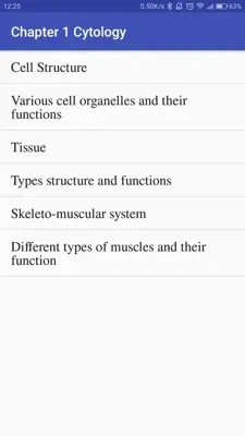 Human Physiology - I android App screenshot 1